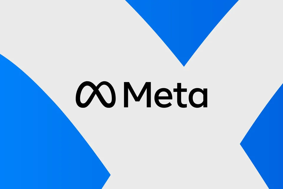 Vector illustration of the Meta logo.