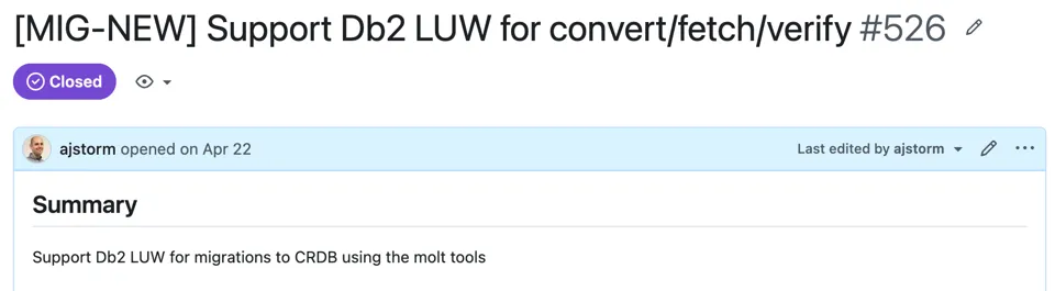 Support Db2 LUW for convert/fetch/verify #526