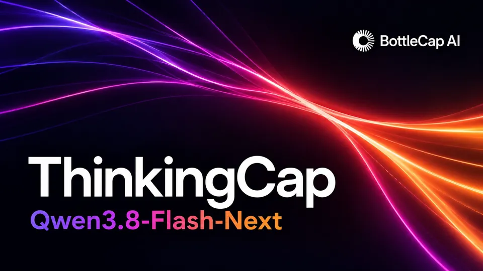 ThinkingCap: Qwen3.8-Flash-Next — up to 51% and on average 39% less thinking, comparable benchmark accuracy