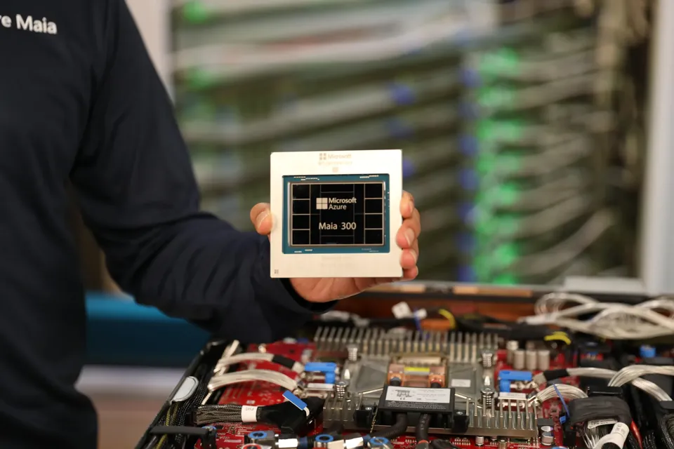 Maia 300 chips will start being used for production workloads in 2027.